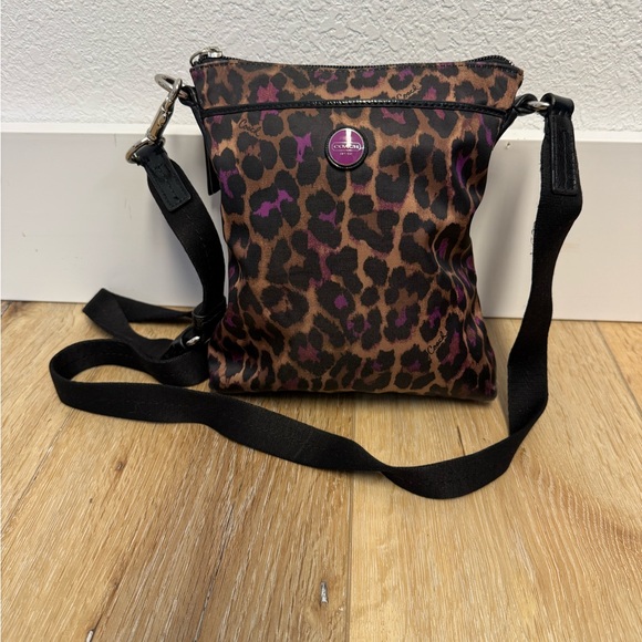 Coach Handbags - Coach Leopard Print Crossbody Bag